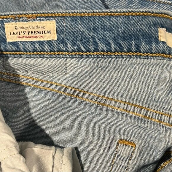 LEVI’S PREMIUM QUALITY CLOTHING WEDGIE Button Fly Jeans Raw Hem COTTON Size 29 - Picture 9 of 14
